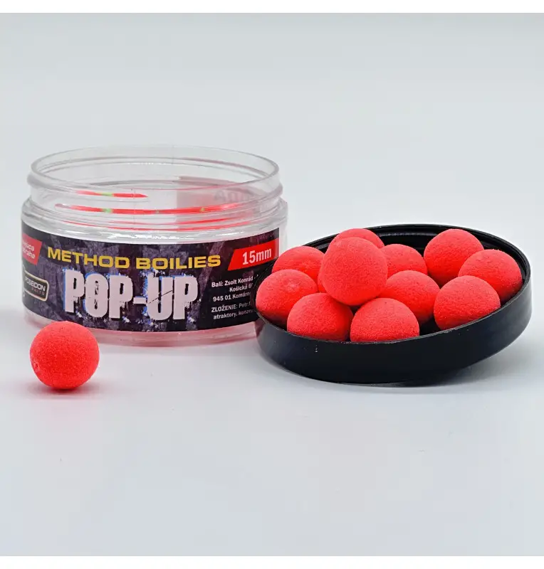 Poseidon Pop Up Erdbeere Boilies Fluo 15mm Carp Edition-Bait-JJ-Fishing