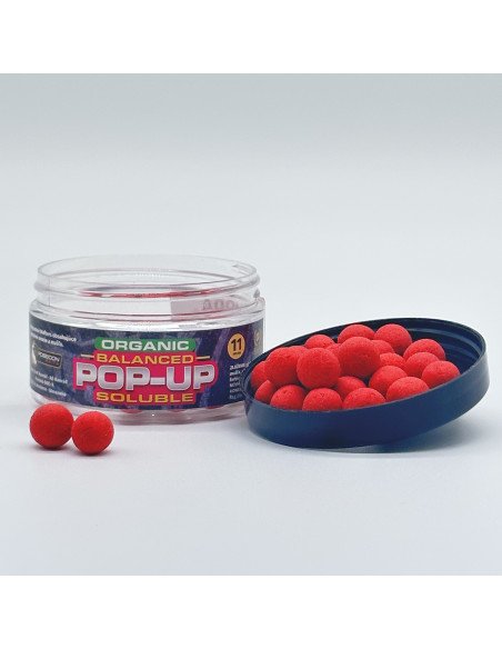 Poseidon Organic Balanced Pop Up Wafters Erdbeere Soluble 11mm Method Feeder Carp Edition-Köder-JJ-Fishing