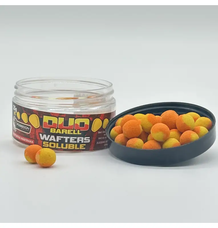 Poseidon Duo Wafter Barell Sweet Corn Soluble Duo Color 12mm Method Feeder-Köder-JJ-Fishing