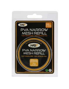 NGT PVA Narrow Refill (25mm) Mesh - 7m Wasserlöslich Schlauch-PVA-JJ-Fishing