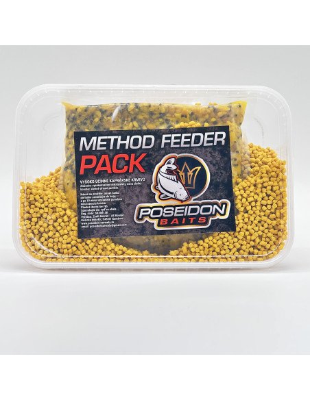 Poseidon Feeder Pack Knoblauch 1000g Pellet und Turmix gekocht Partikel mit Dip-Köder-JJ-Fishing