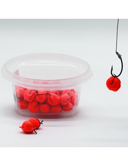 Poseidon Semmel Boilies Fluo Sweet Chili 12mm Hookbaits Pop Up Auftreibend-Köder-JJ-Fishing