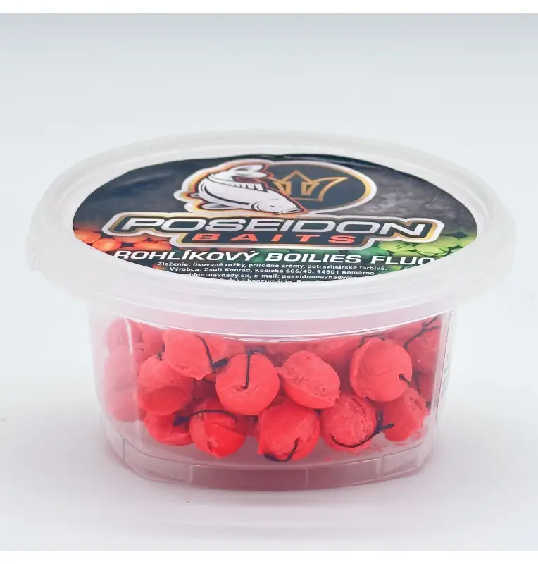 Poseidon Semmel Boilies Fluo Monster Crab 12mm Hookbaits Pop Up Auftreibend-Köder-JJ-Fishing