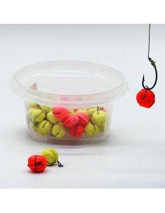 Poseidon Semmel Boilies Fluo Tutti Frutti 12mm Hookbaits Pop Up Auftreibend-Köder-JJ-Fishing