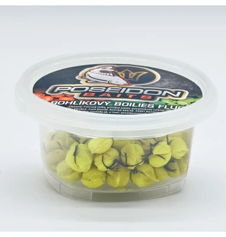 Poseidon Semmel Boilies Fluo Scopex 12mm Hookbaits Pop Up Auftreibend-Köder-JJ-Fishing