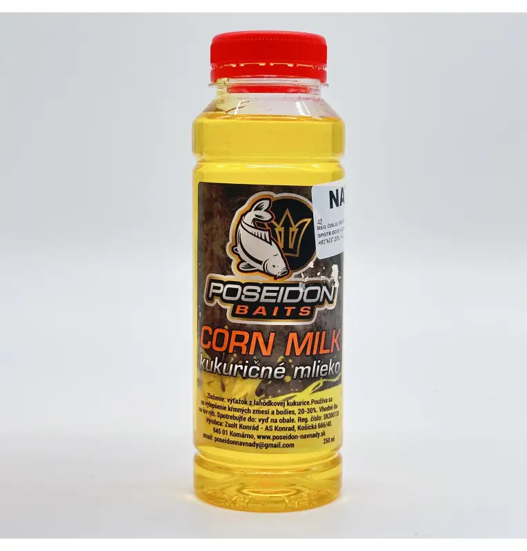 Poseidon Mais Milch 250ml Additive Soluble Carp Fishing-Köder-JJ-Fishing