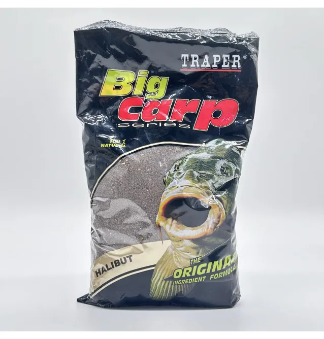 Traper Big Carp Groundbait 1kg Halibut Staubfutter-Köder-JJ-Fishing