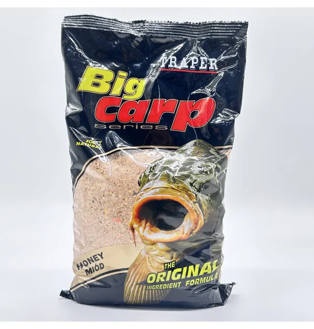 Traper Big Carp Groundbait 1kg Honig Staubfutter-Köder-JJ-Fishing