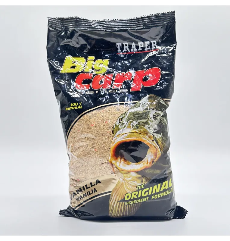 Traper Big Carp Groundbait 1kg Vanille Staubfutter-Köder-JJ-Fishing