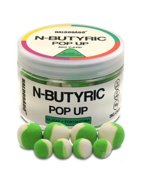 Haldorado N-Butyric Pop Up N-Butyric Acid & Knoblauch Big Carp 13-17 mm-Köder-JJ-Fishing