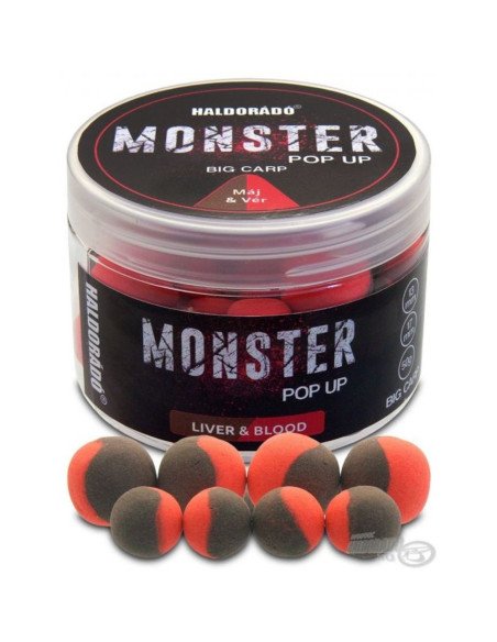 Haldorado MONSTER Pop Up Big Carp Blood & Liver 13-17 mm-Köder-JJ-Fishing