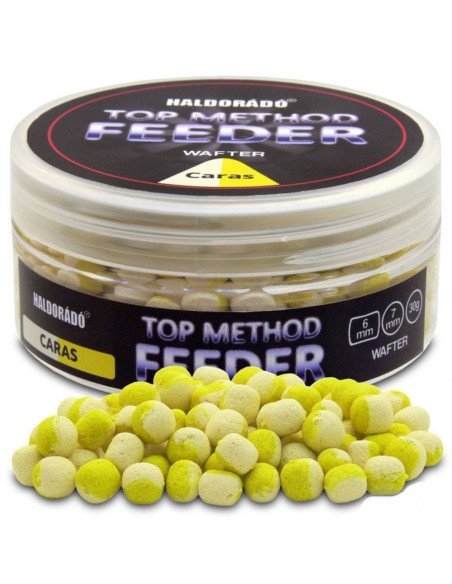 Haldorado Top Method Feeder Wafter CARAS 6 - 7 mm Duo Color Fischmagnet Premium Edition Feeder-Köder-JJ-Fishing