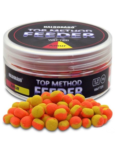 Haldorado Top Method Feeder Wafter AMUR 8 - 10 mm Duo Color Fischmagnet Premium Edition Feeder-Köder-JJ-Fishing