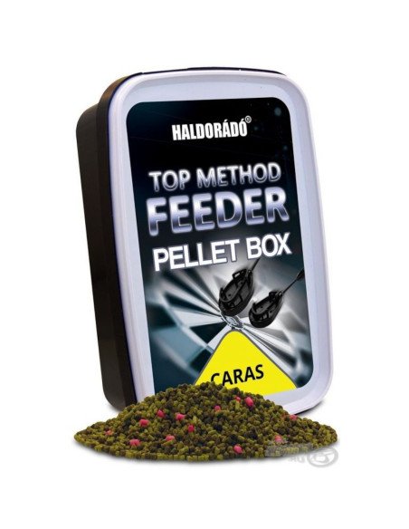 Haldorado Top Method Feeder Pellet Box CARAS Fischmagnet Premium Edition Feeder-Köder-JJ-Fishing