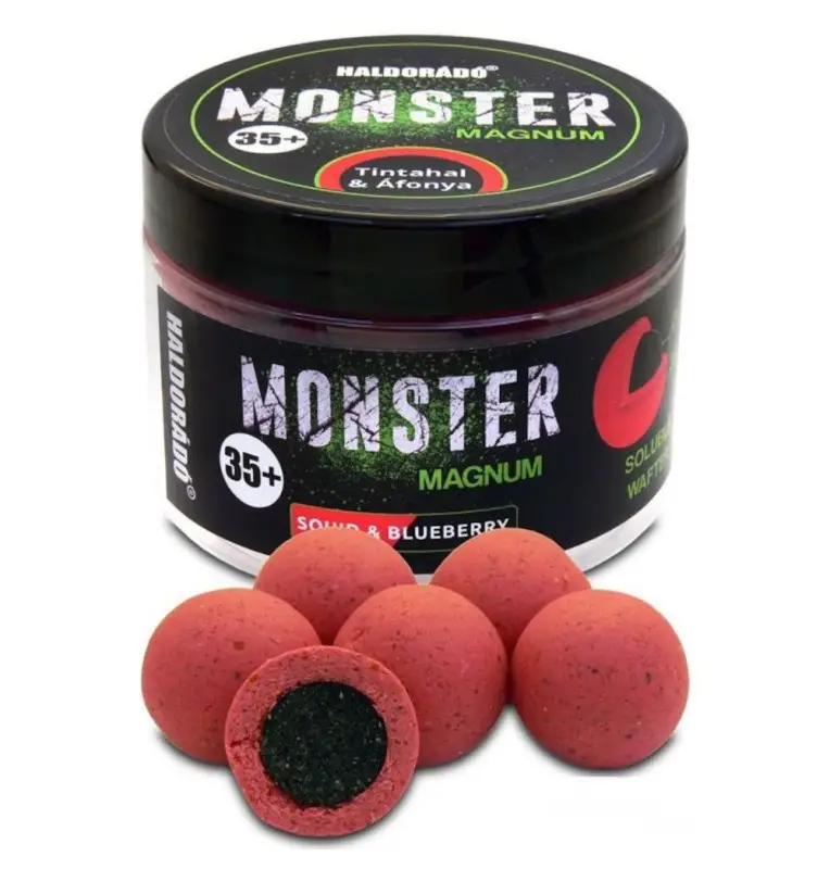 Haldorado MONSTER Magnum 35+ mm Squid & Cranberry Coated Hookbaits Ummantelt Extra Intensive Premium Collection-Köder-JJ-Fishing