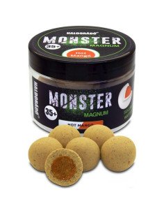 Haldorado MONSTER Magnum 35+ mm Hot Mango Coated Hookbaits Ummantelt Extra Intensive Premium Collection-Köder-JJ-Fishing