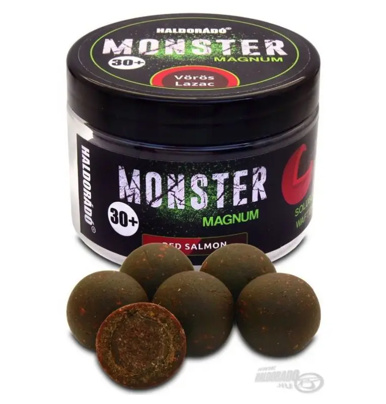 Haldorado MONSTER Magnum 30+ mm Red Salmon Coated Hookbaits Ummantelt Extra Intensive Premium Collection-Köder-JJ-Fishing