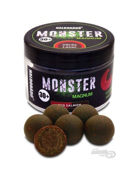 Haldorado MONSTER Magnum 30+ mm Red Salmon Coated Hookbaits Ummantelt Extra Intensive Premium Collection-Köder-JJ-Fishing