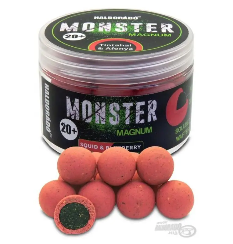 Haldorado MONSTER Magnum 20+ mm Squid & Cranberry Coated Hookbaits Ummantelt Extra Intensive Premium Collection-Köder-JJ-Fishing