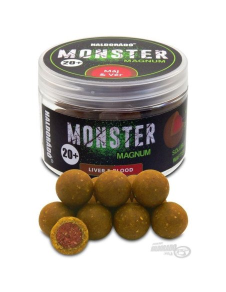 Haldorado MONSTER Magnum 20+ mm Blood & Liver Coated Hookbaits Ummantelt Extra Intensive Premium Collection-Köder-JJ-Fishing