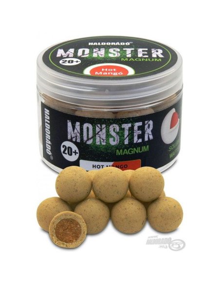 Haldorado MONSTER Magnum 20+ mm Hot Mango Coated Hookbaits Ummantelt Extra Intensive Premium Collection-Köder-JJ-Fishing