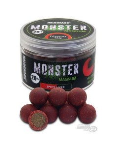 Haldorado MONSTER Magnum 20+ mm Spicy Liver Coated Hookbaits Ummantelt Extra Intensive Premium Collection-Köder-JJ-Fishing