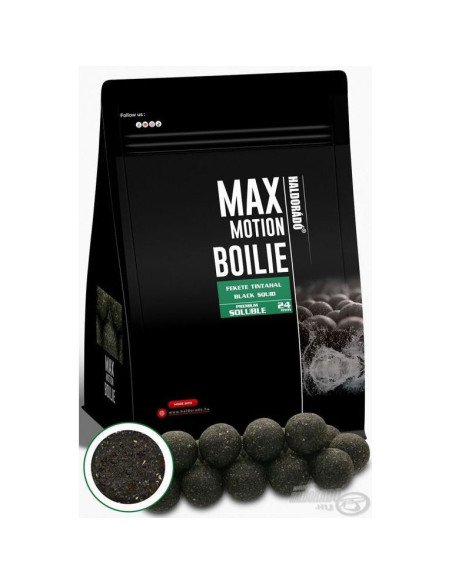 Haldorado Max Motion SOLUBLE Black Squid 24mm 800g Boilies Extra Intensive Fast Action Premium Collection-Köder-JJ-Fishing
