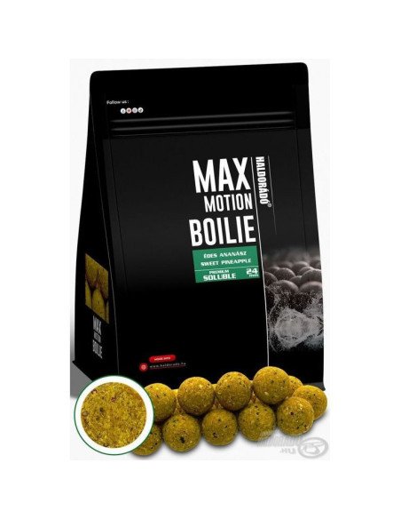 Haldorado Max Motion SOLUBLE Sweet Pineapple 24mm 800g Boilies Extra Intensive Fast Action Premium Collection-Köder-JJ-Fishing