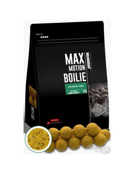 Haldorado Max Motion SOLUBLE Champion Corn 24mm 800g Boilies Extra Intensive Fast Action Premium Collection-Köder-JJ-Fishing
