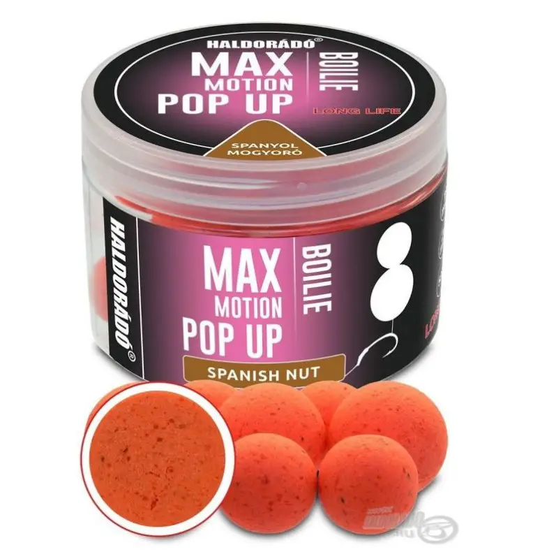 Haldorado Max Motion Pop Up Spanische Haselnuss 16 - 20mm Boilies Extra Intensive Premium Collection-Köder-JJ-Fishing