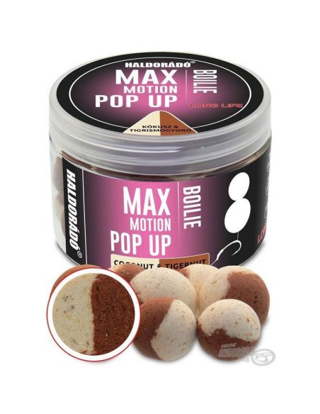Haldorado Max Motion Pop Up Coconut & Tigernut 16 - 20mm Boilies Extra Intensive Premium Collection-Köder-JJ-Fishing