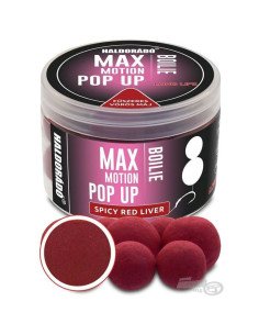 Haldorado Max Motion Pop Up Spicy Red Liver 16 - 20mm Boilies Extra Intensive Premium Collection-Köder-JJ-Fishing