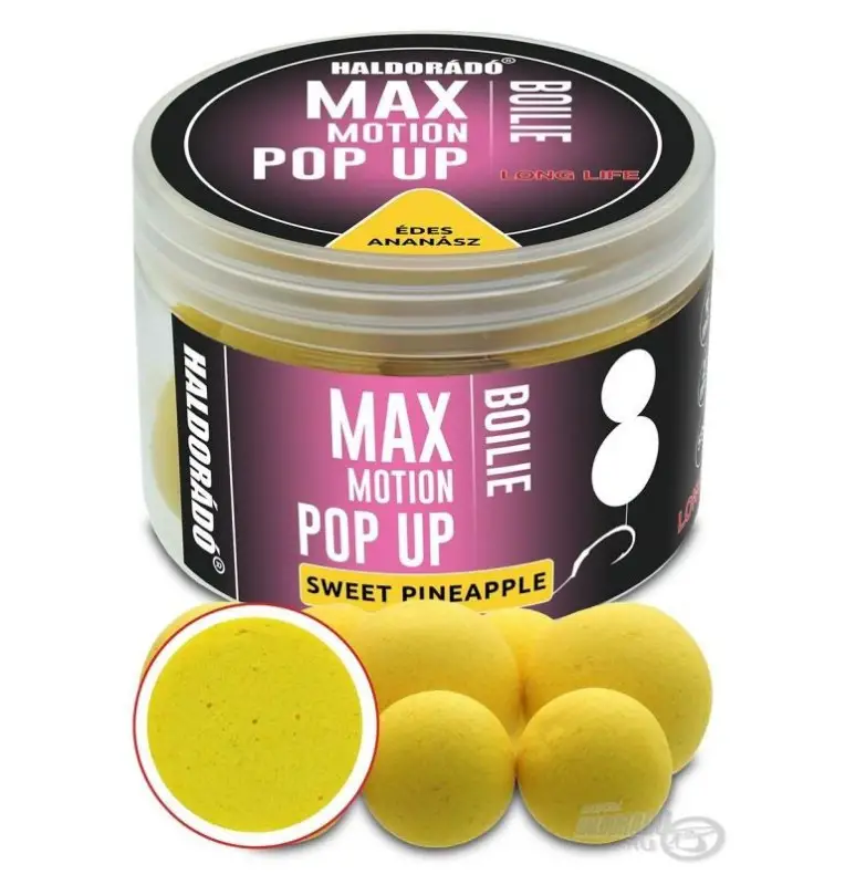 Haldorado Max Motion Pop Up Sweet Pineapple 16 - 20mm Boilies Extra Intensive Premium Collection-Köder-JJ-Fishing