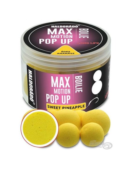 Haldorado Max Motion Pop Up Sweet Pineapple 16 - 20mm Boilies Extra Intensive Premium Collection-Köder-JJ-Fishing