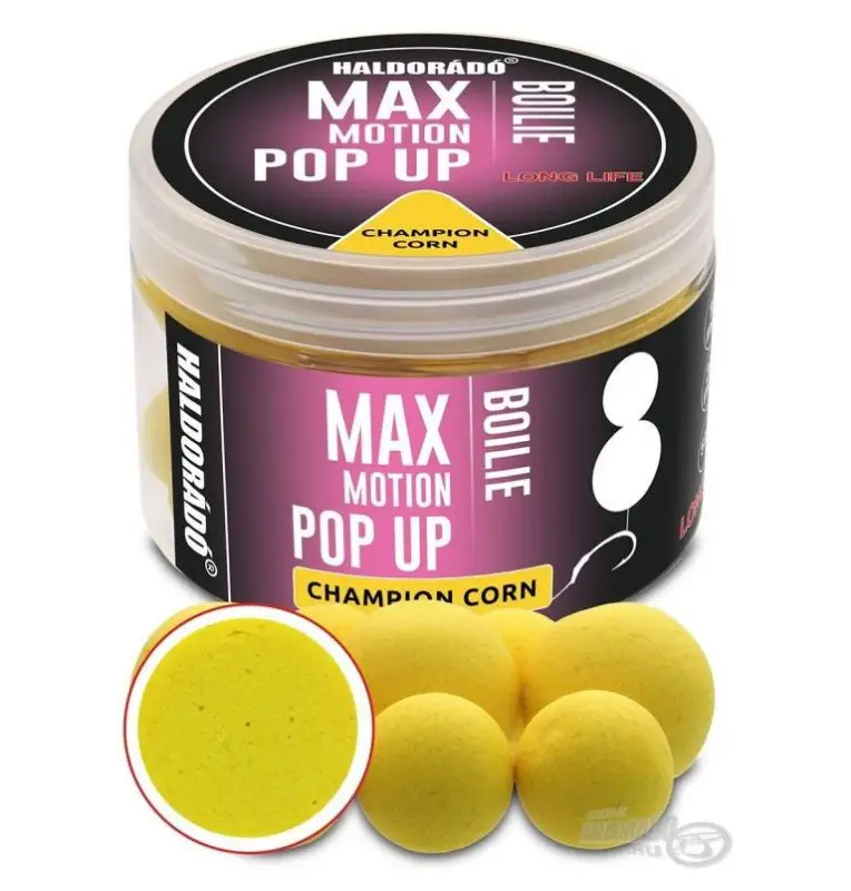 Haldorado Max Motion Pop Up Champion Corn 16 - 20mm Boilies Extra Intensive Premium Collection-Köder-JJ-Fishing