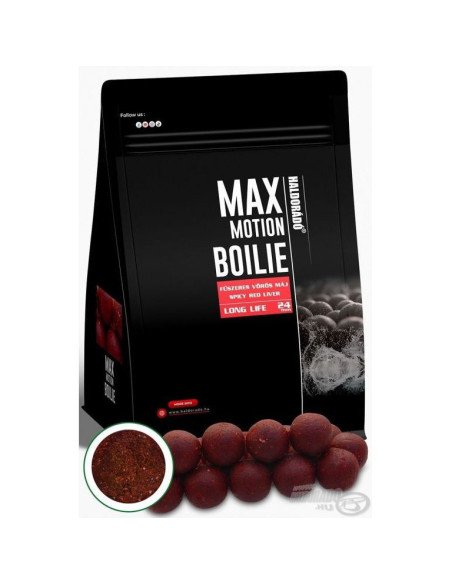 Haldorado Max Motion Long Life Spicy Red Liver 24mm 800g Boilies Extra Intensive Premium Collection-Köder-JJ-Fishing