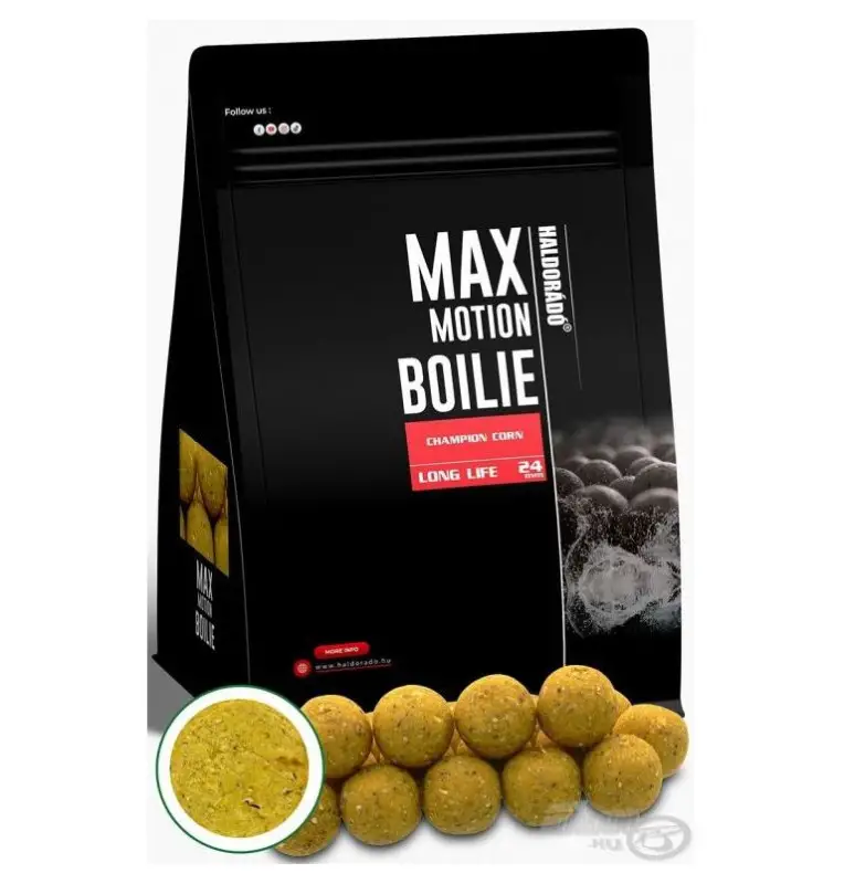 Haldorado Max Motion Long Life Champion Corn 24mm 800g Boilies Extra Intensive Premium Collection-Köder-JJ-Fishing