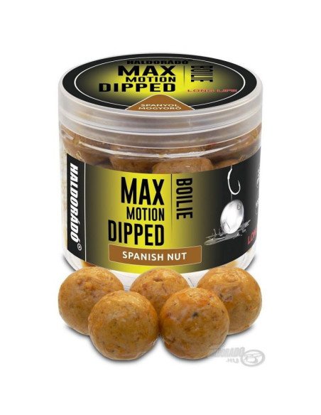 Haldorado Max Motion Dipped Hookbaits Spanische Haselnuss 20mm Boilies Extra Intensive Inserted Premium Collection-Köder-JJ-F...
