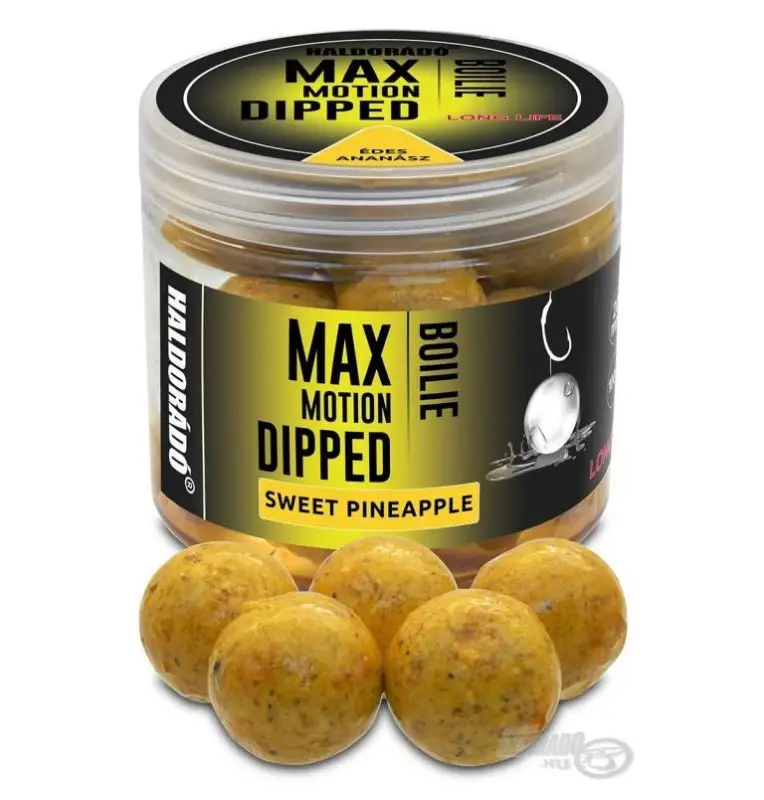 Haldorado Max Motion Dipped Hookbaits Sweet Pineapple 20mm Boilies Extra Intensive Inserted Premium Collection-Köder-JJ-Fishing