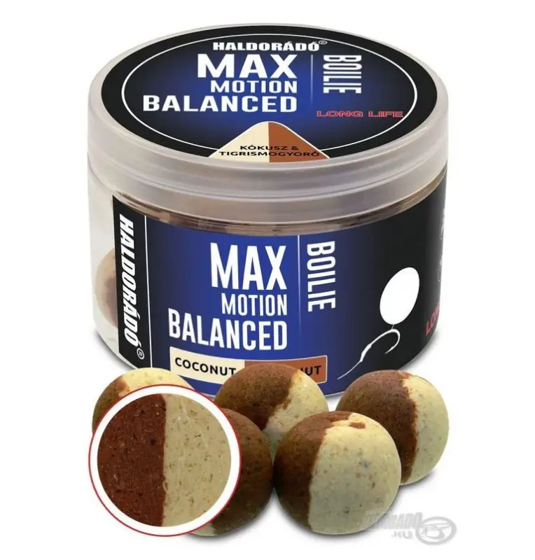 Haldorado Max Motion Balanced Hookbaits Coconut Tigernut 20mm Boilies Extra Intensive Premium Collection-Köder-JJ-Fishing