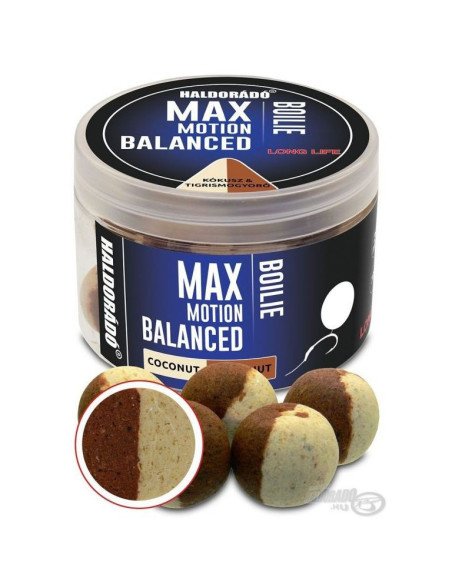 Haldorado Max Motion Balanced Hookbaits Coconut Tigernut 20mm Boilies Extra Intensive Premium Collection-Köder-JJ-Fishing