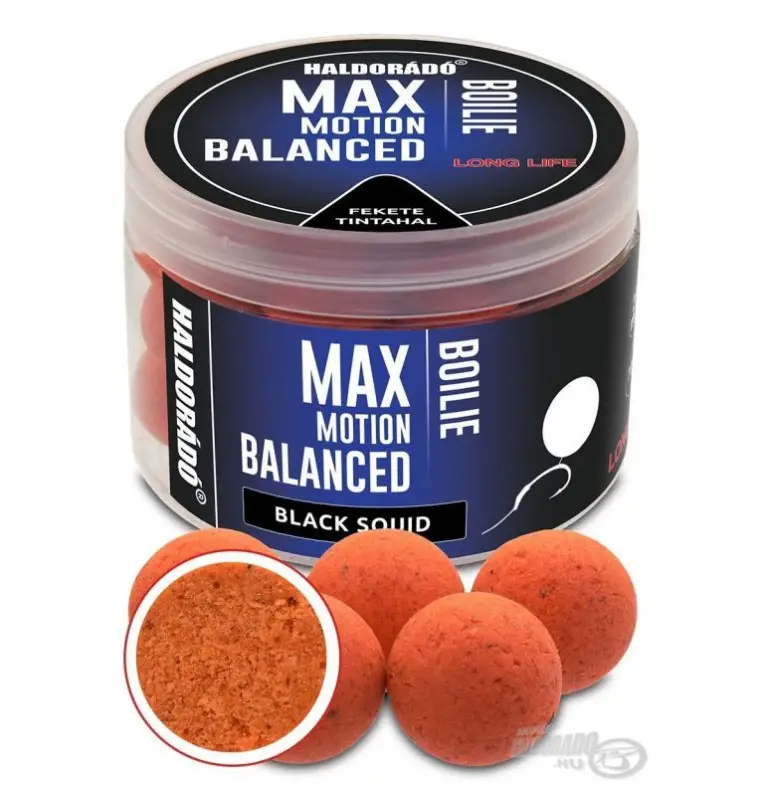 Haldorado Max Motion Balanced Hookbaits Black Squid 20mm Boilies Extra Intensive Premium Collection-Köder-JJ-Fishing
