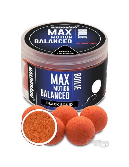 Haldorado Max Motion Balanced Hookbaits Black Squid 20mm Boilies Extra Intensive Premium Collection-Köder-JJ-Fishing