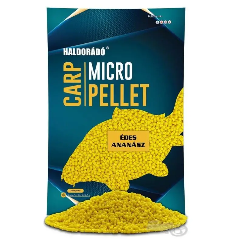 Haldorado Micro Carp Pellet Sweet Pineapple 600g 2,5mm Method Feeder Gelb-Köder-JJ-Fishing