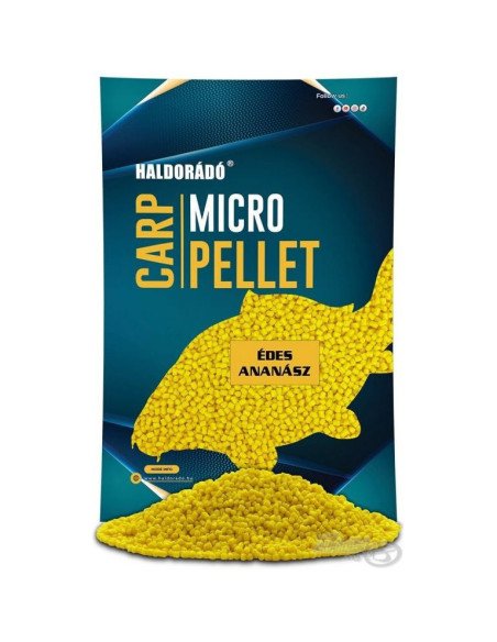 Haldorado Micro Carp Pellet Sweet Pineapple 600g 2,5mm Method Feeder Gelb-Köder-JJ-Fishing