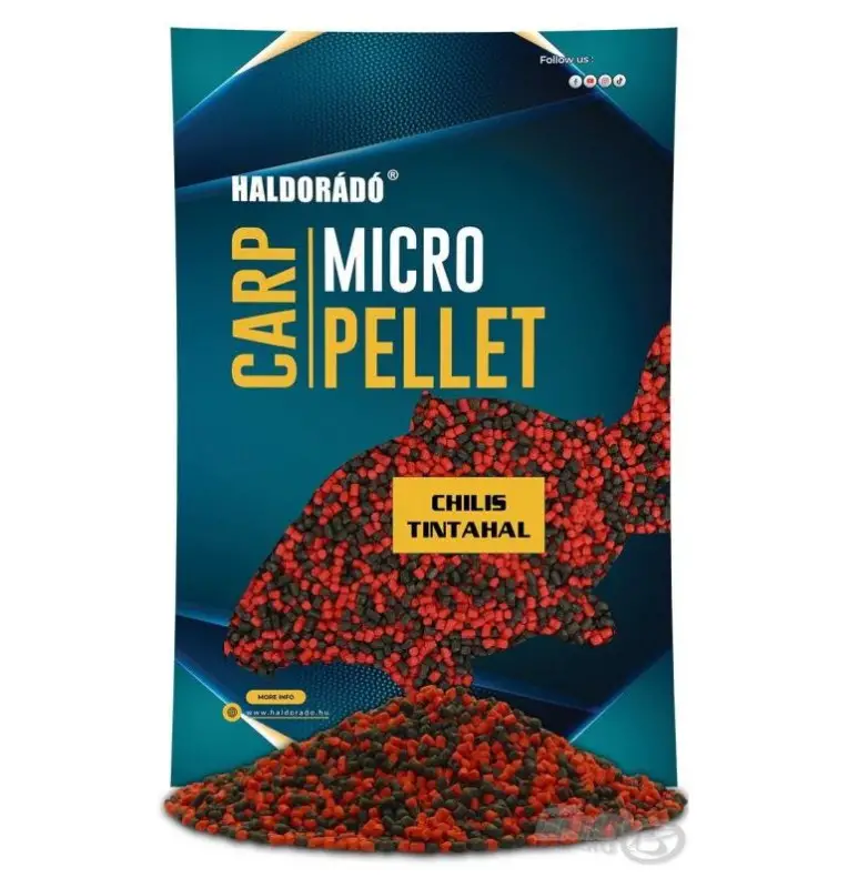 Haldorado Micro Carp Pellet Chili & Squid 600g 2,5mm Method Feeder Rot-Bait-JJ-Fishing