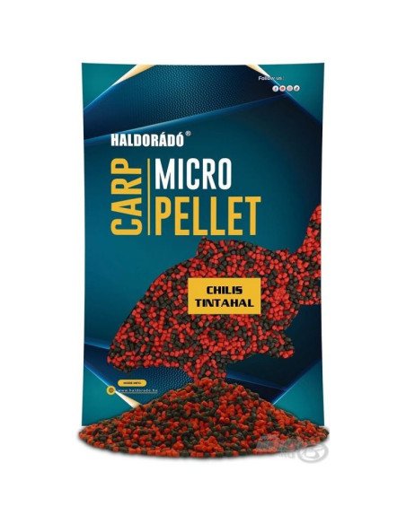 Haldorado Micro Carp Pellet Chili & Squid 600g 2,5mm Method Feeder Rot-Köder-JJ-Fishing