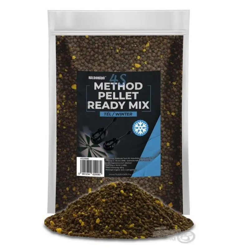Haldorado 4S Ready Mix Winter Method Pellet 2-4mm Vorgefeuchtet Groundbait Feeder-Köder-JJ-Fishing