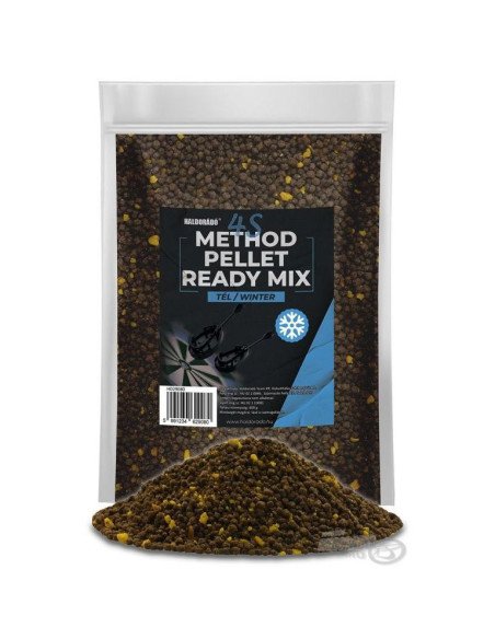 Haldorado 4S Ready Mix Winter Method Pellet 2-4mm Vorgefeuchtet Groundbait Feeder-Köder-JJ-Fishing