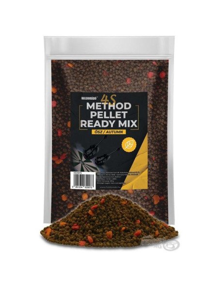 Haldorado 4S Ready Mix Herbst Method Pellet 2-4mm Vorgefeuchtet Groundbait Feeder-Bait-JJ-Fishing